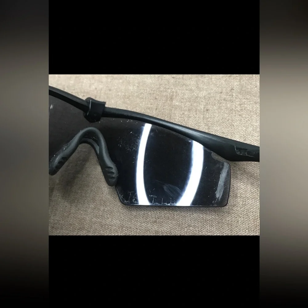 Made in USA Oakley M Frame Z87 Black Wrap Around Sunglasses